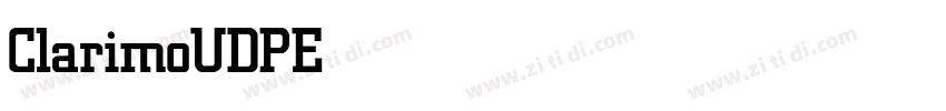 ClarimoUDPE Medium字体转换